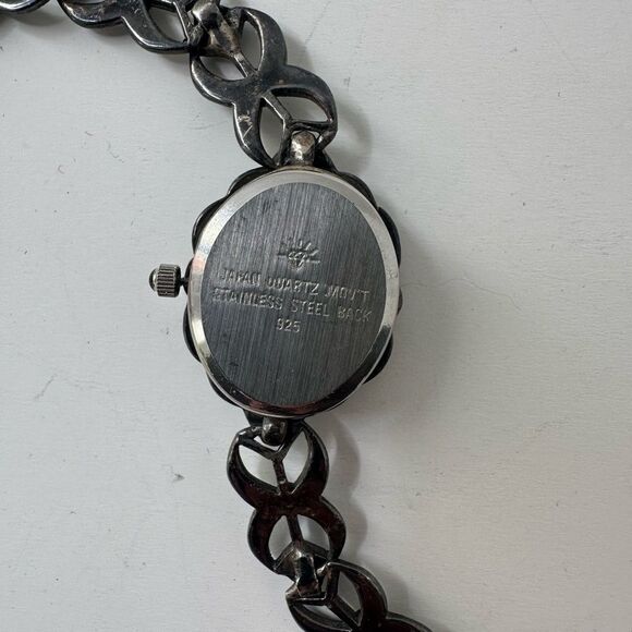 Vintage Art Deco Sterling Marcasite Japan Movement Watch - Picture 4 of 10